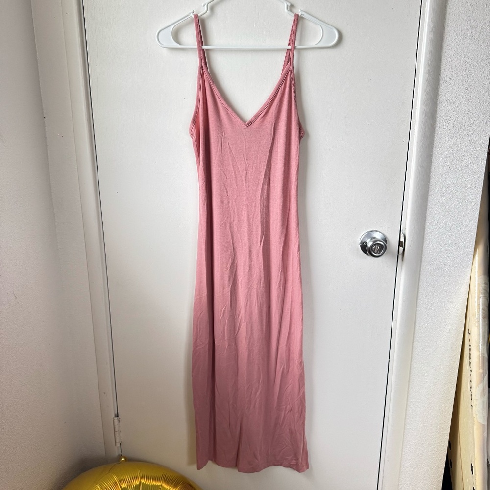 Forever21 pink maxi dress size small